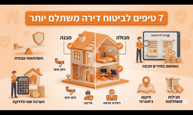 7 טיפים לביטוח דירה